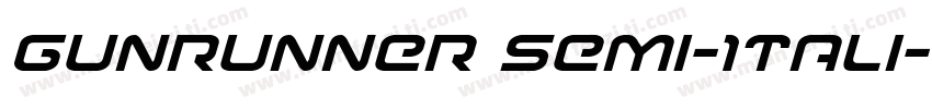 Gunrunner Semi-Itali字体转换